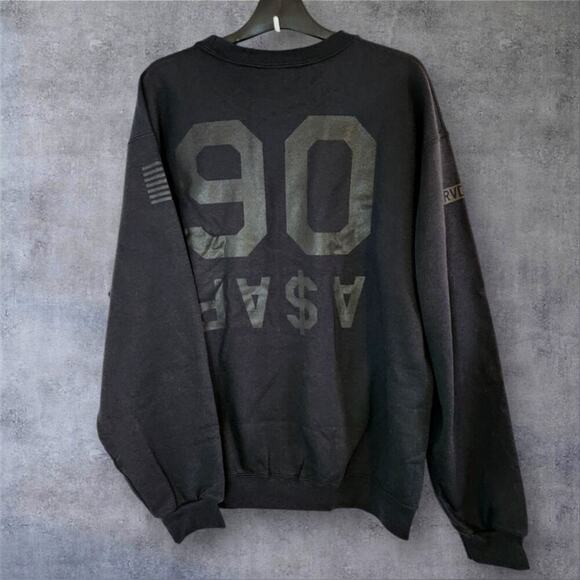 ASAP Rocky Official Anarchy Black Merch Crewneck Brand New Size Large - Picture 1 of 4